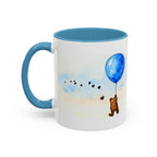 Winnie-the-Pooh Quote Accent Coffee Mug – “You never can tell with bees” (Blue Interior)