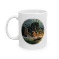 The Swiss Family Robinson Ceramic Mug — front view with literary quote from The Swiss Family Robinson
