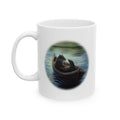 The Wind in the Willows Ceramic Mug — front view with literary quote from The Wind in the Willows